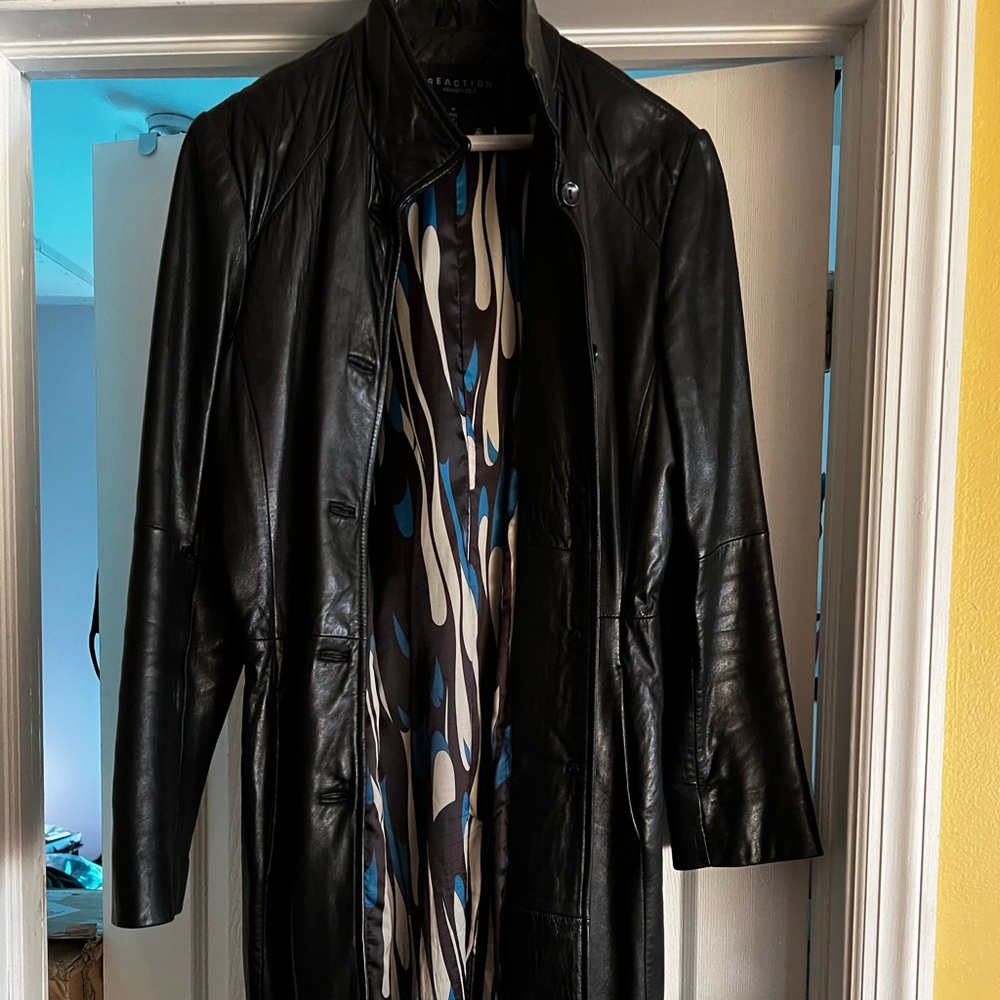 Leather Trench Jacket